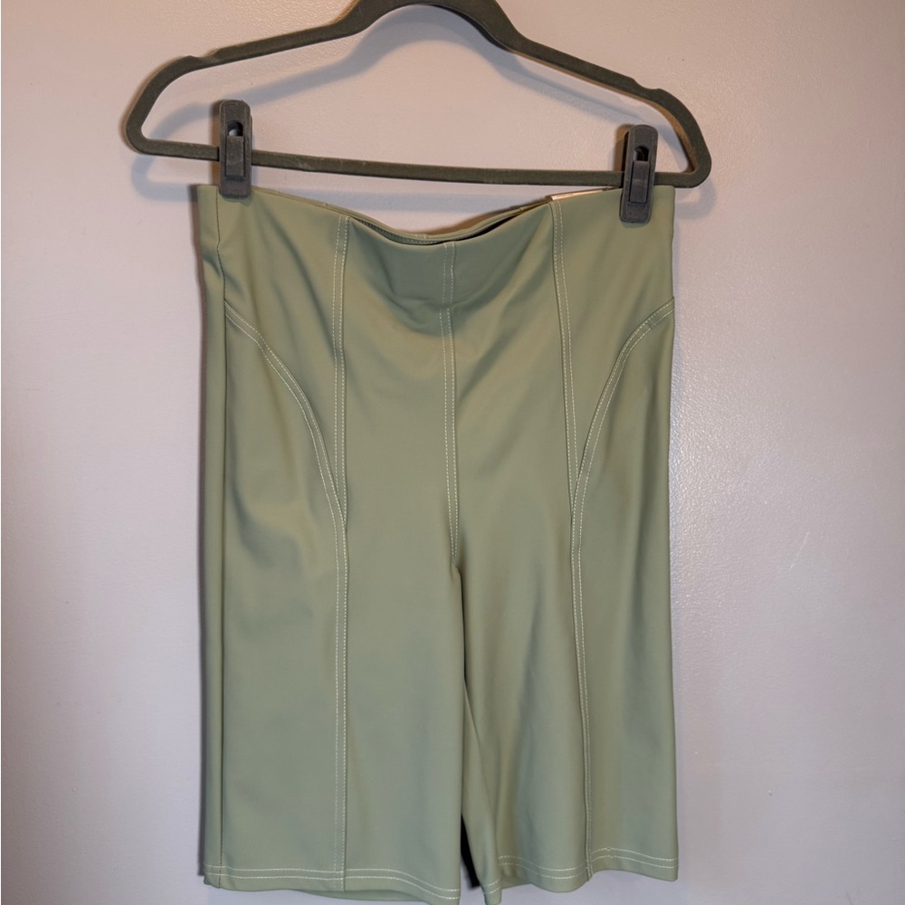 Zara Sage Green Women's Bike Shorts